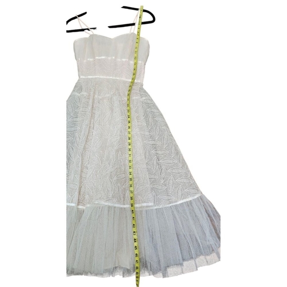 Vintage 1950s Lace & Netting Formal Cocktail Party Dress XXS - Picture 10 of 13